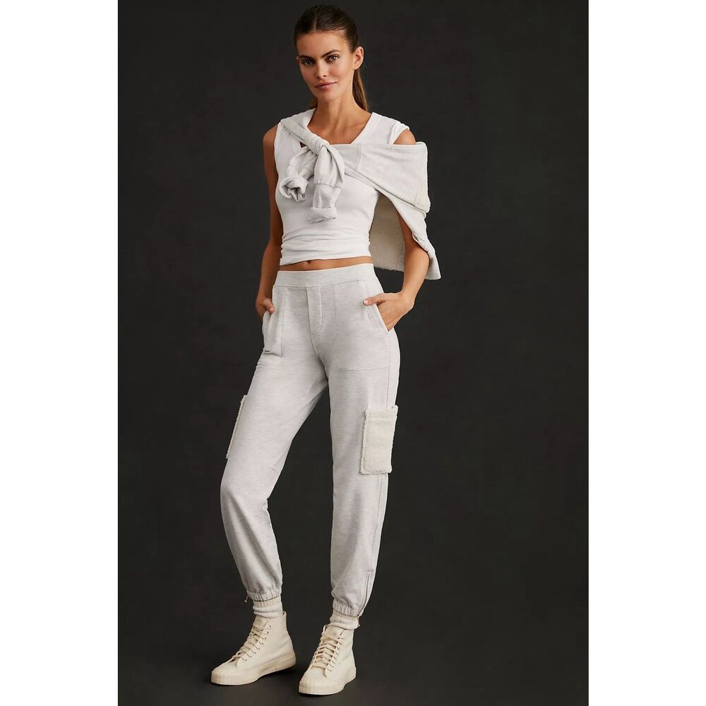 Sundays Anthropologie Juliette Jogger‎ Sweatpants Sherpa Pockets Pull On Large